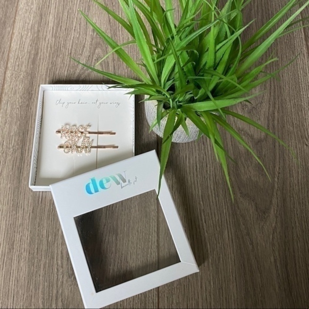 Dew Edit The Barrette Set Rose Okay In Rose Gold